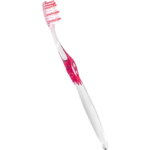 Elgydium Interactive Classic Medium Toothbrush Φούξια Χειροκίνητη Οδοντόβουρτσα με Μέτριες Ίνες 1 Τεμάχιο